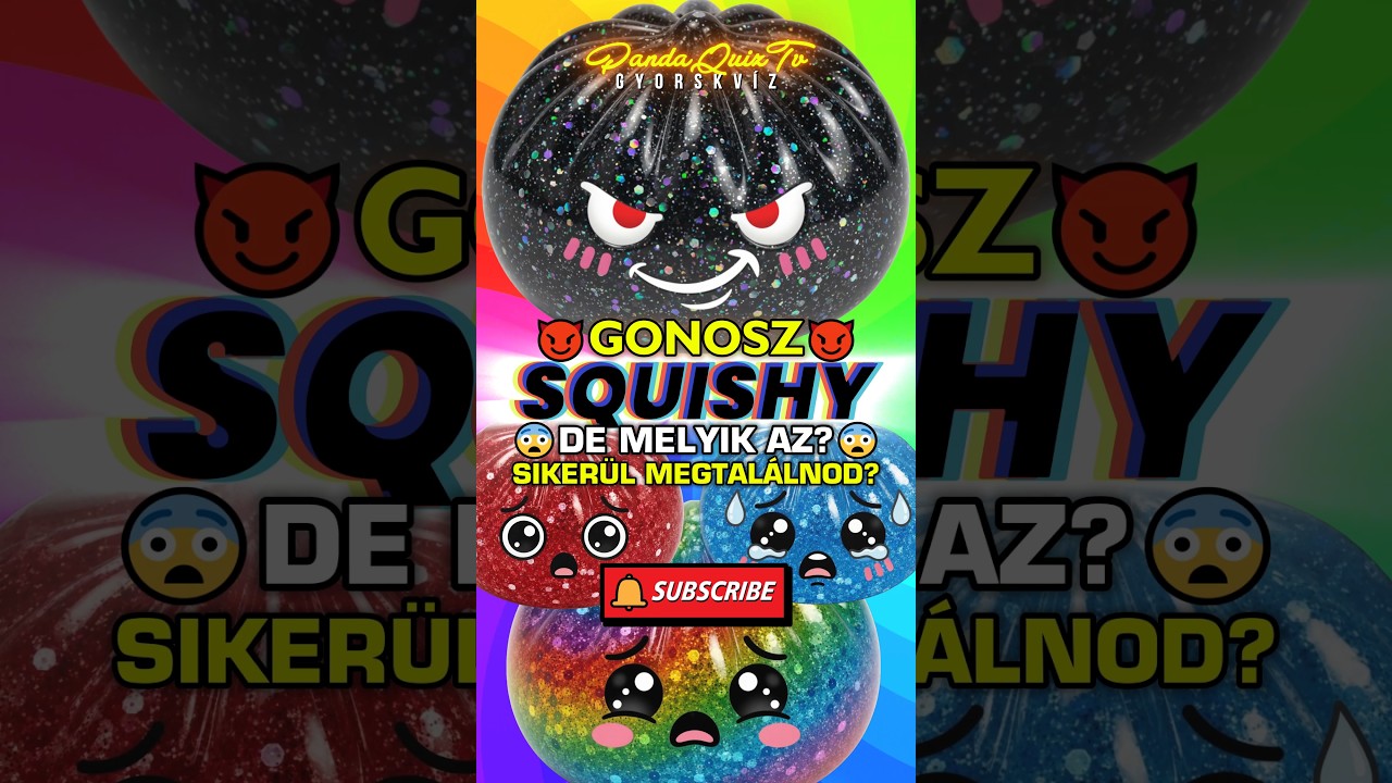 KVÍZ: 😈GONOSZ SQUISHY BUN!🌈De MELYIK AZ?😨 #shorts #trending #kvíz