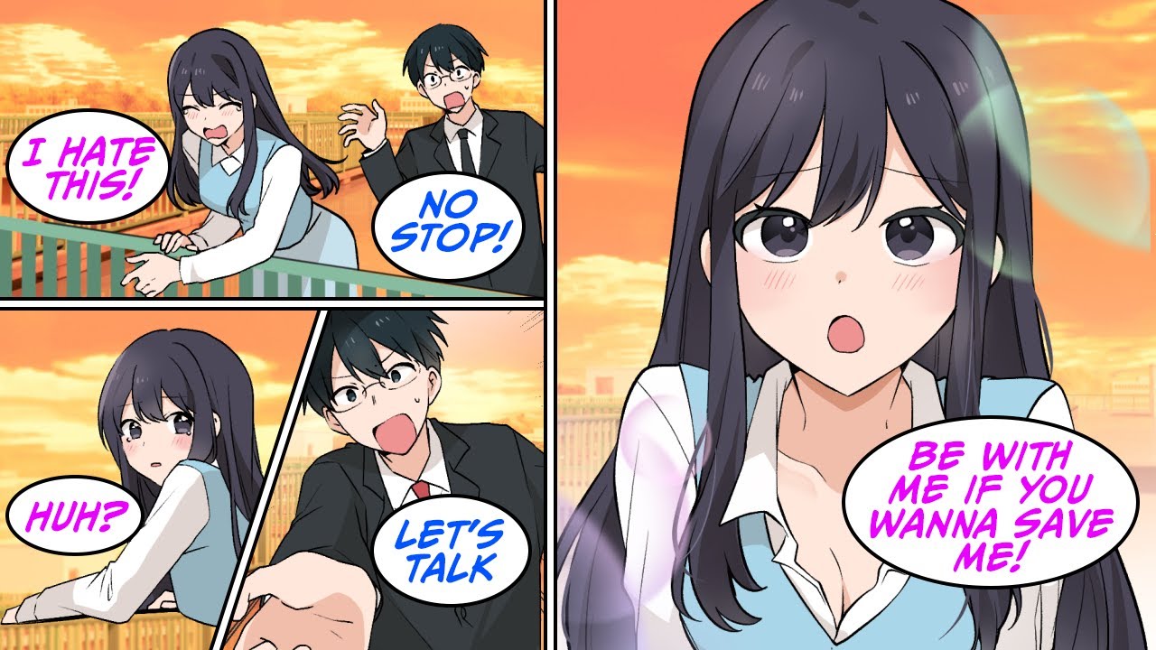 [RomCom] I went up to the rooftop for a quick break when I saw a girl in trouble... [Manga Dub]