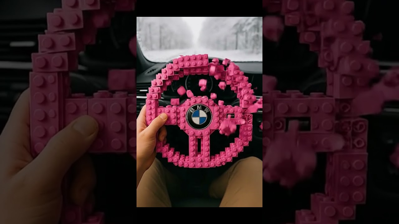 Rose LEGO BMW Steering Wheel — Will It Snap or Steer? (POV)