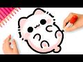 HOW TO DRAW A CUTE KAWAII CAT EASY????