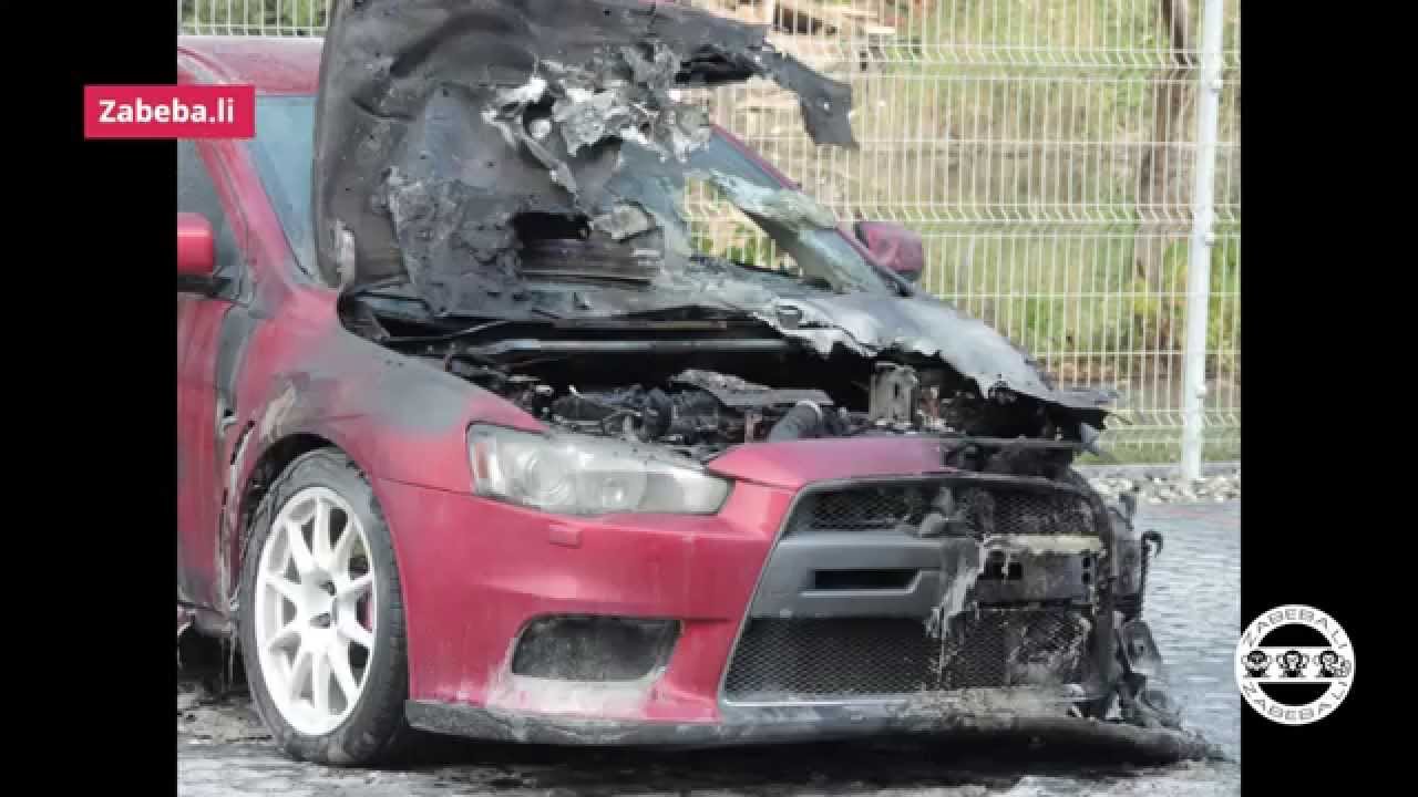 Поджог автомобиля бмв