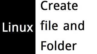 How to create file folder in linux
