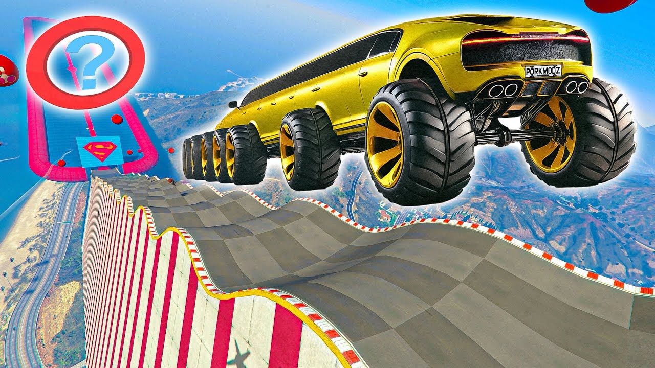 MEGA RAMPA RANDOM ASFALTO !!! 🐷GARE🐷 GTA 5 ONLINE