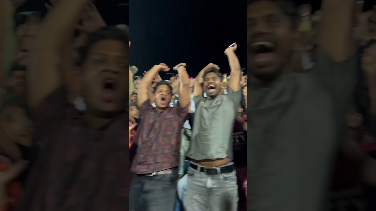 Mexican wave created by Malappuram FC fans at Payyanad stadium 