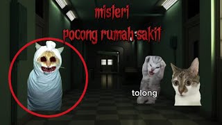 misteri pocong rumah sakit || meme kucing horor