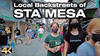 Local Scenes From Damka Street Sta Mesa Manila Philippines  Alleyway And Backstreets Tour 4k