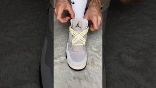 How to lace your Jordan 4 Retro A Ma Maniére #vibes #lace #sneakerhead #jordan #sneakers #fyp