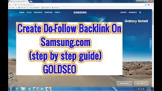 Create Do-Follow Backlink On Samsung.com (step by step guide) GOLDSEO News