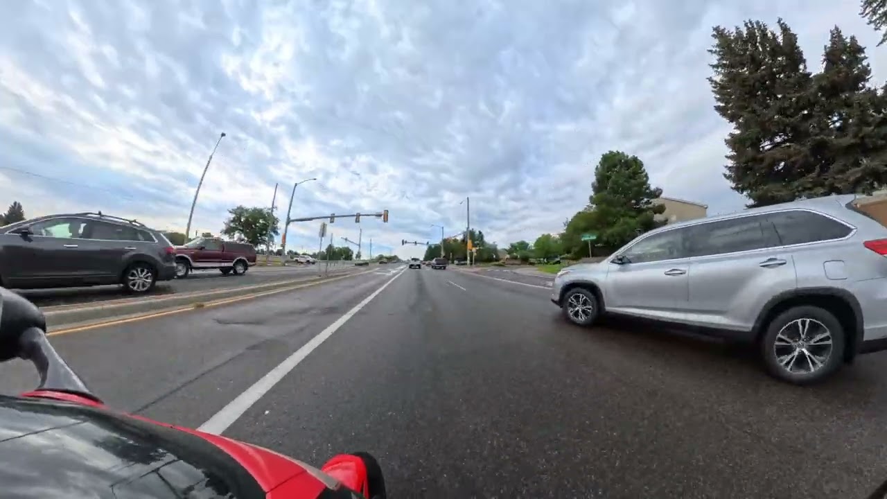 After the rain this morning.  1998 Honda CBR600F3, LilRed