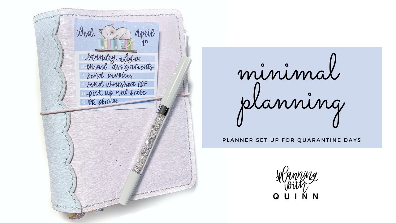 Working at home “Quarantine Planner”