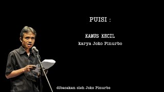 POETRY: SMALL DICTIONARY by JOKO PINURBO | read by JOKO PINURBO