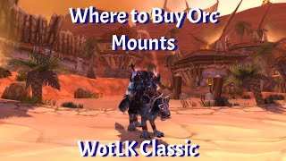 Where to Buy Orc Mounts/Orgrimmar Reputation Guide--WotLK Classic