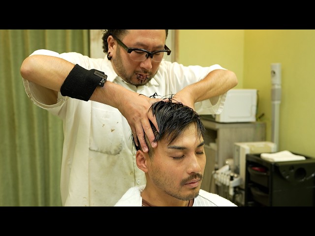 💈🇯🇵 Experience comprehensive hair styling at "Scissors and Combs" barbershop in Koto Ward | Massage