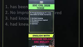 SSC CGL 2026| Tense  | #sscbullet #englishwithshivanisolan #ssc #competition