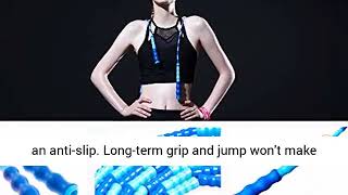 Jump Rope - Soft Beaded Segment Skipping Rope - Adjustable for Men, Women and Kids Tangle-Free Jumpi screenshot 4
