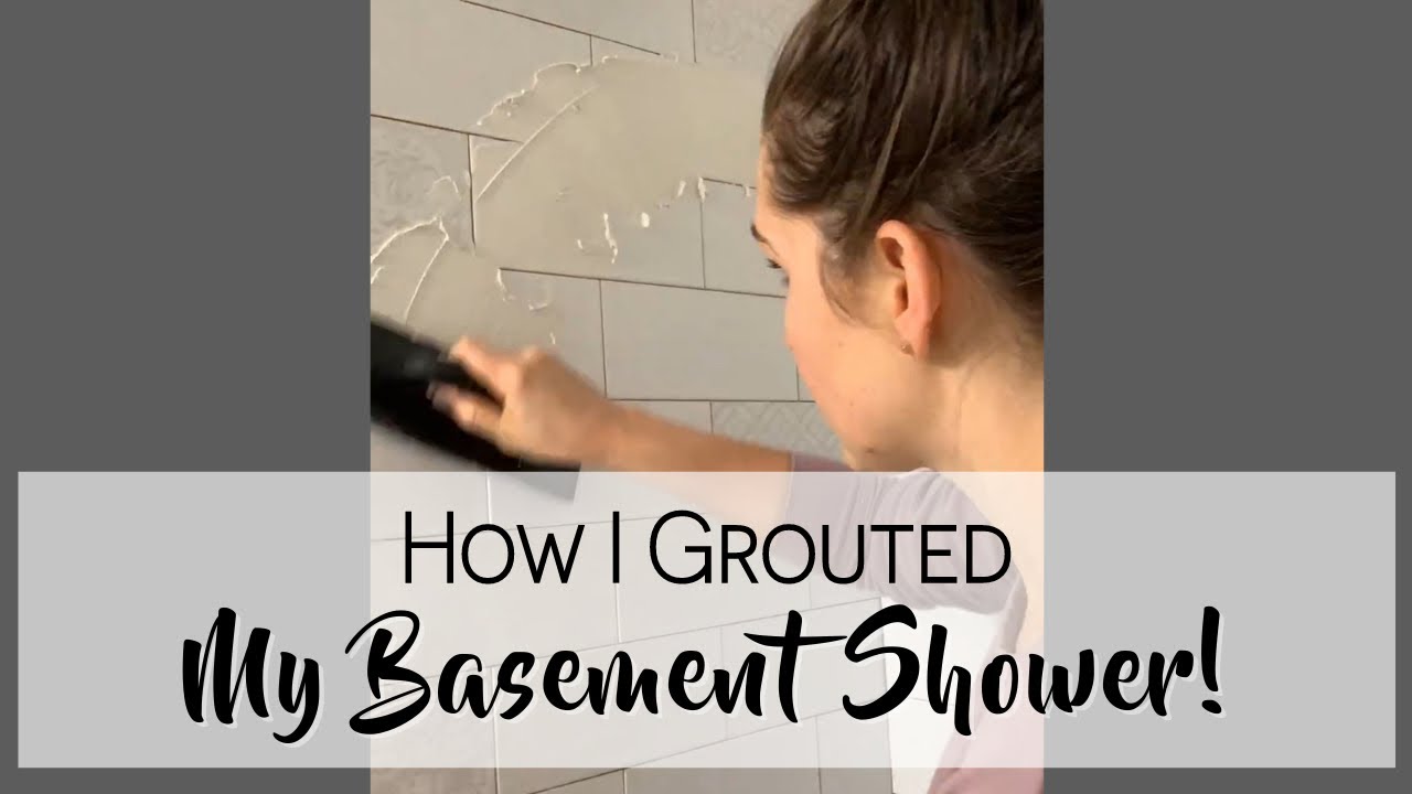 How to grout a shower DIY grout YouTube