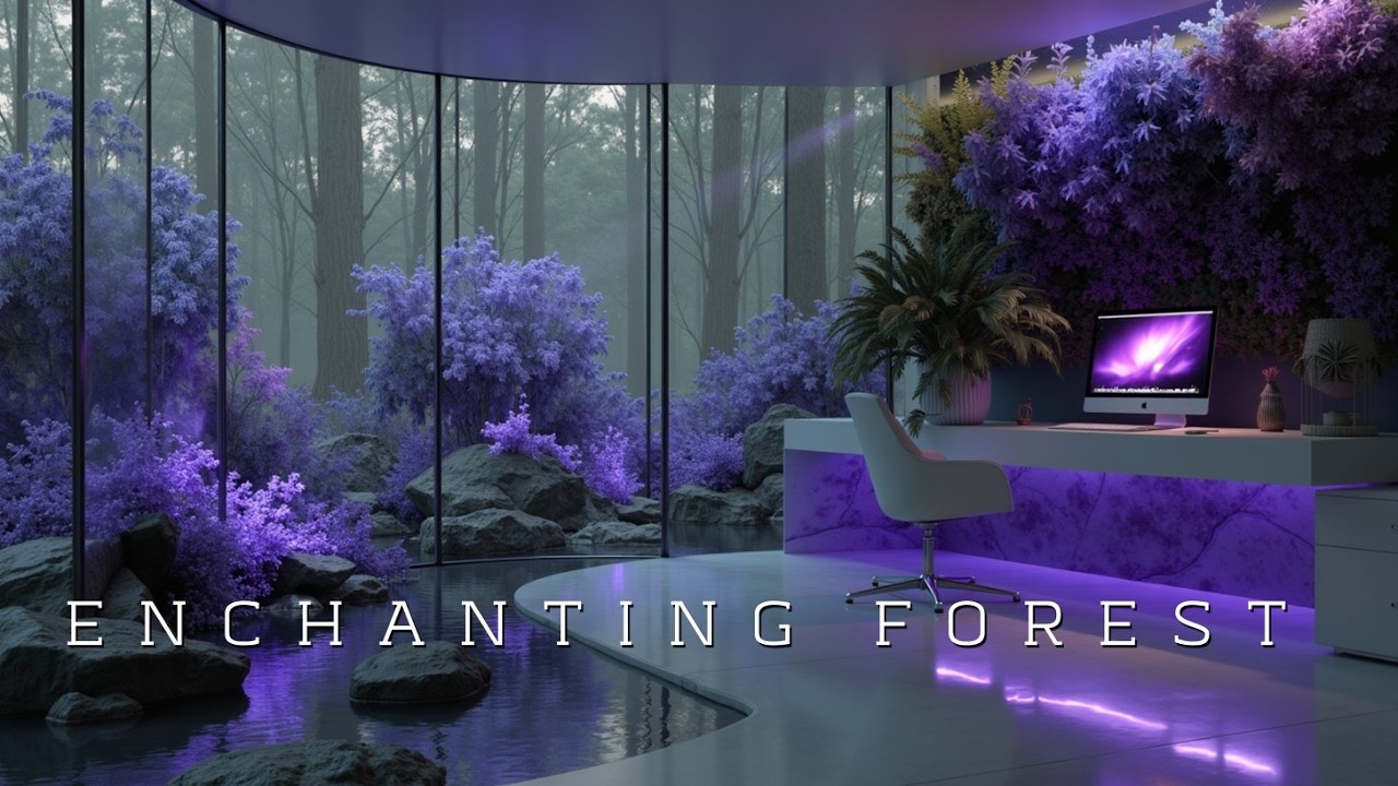 Атмосфера офиса в зачарованном лесу ~ Музыка для концентрации