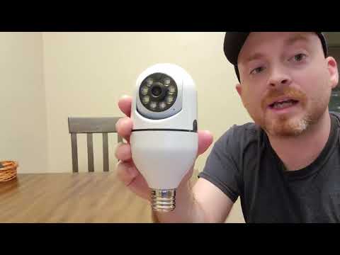 Smart Wireless Light Bulb Security Camera Unboxing Video