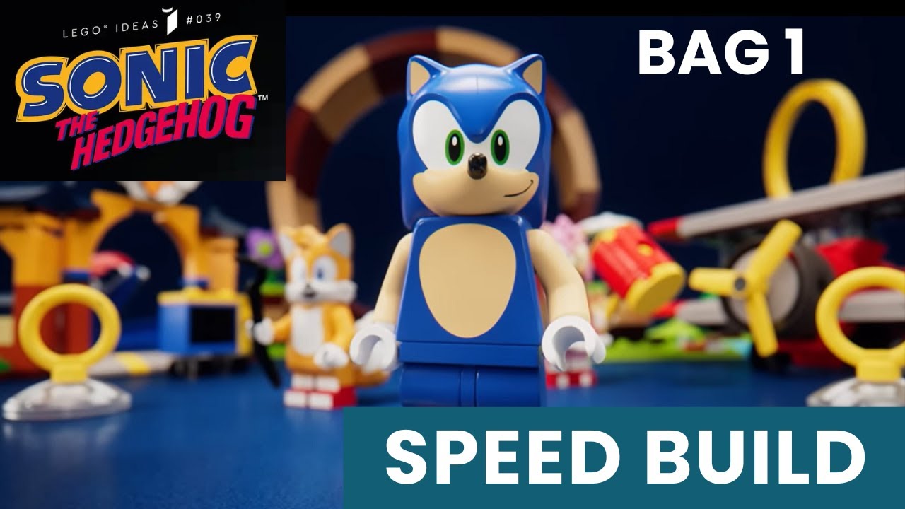 FAST BUILD-  Sonic The Hedgehog | BAG 1| Sonic, Crabmeat + Palm Tree 