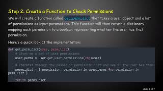 Efficiently Check User Permissions with Django REST Framework Python Details
