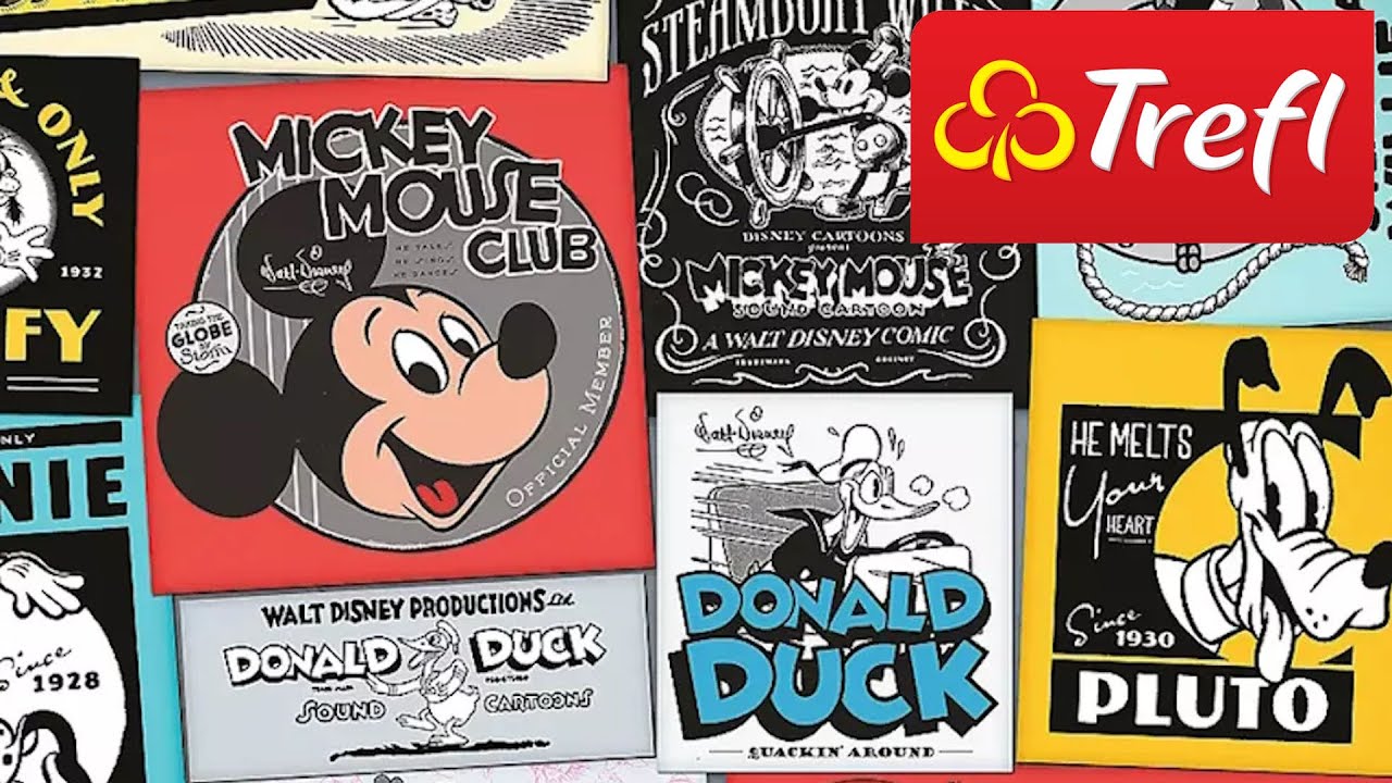 Trefl 10761 - Disney 100 - Disney Retro Posters - 1000pcs 🐭🏰 - YouTube