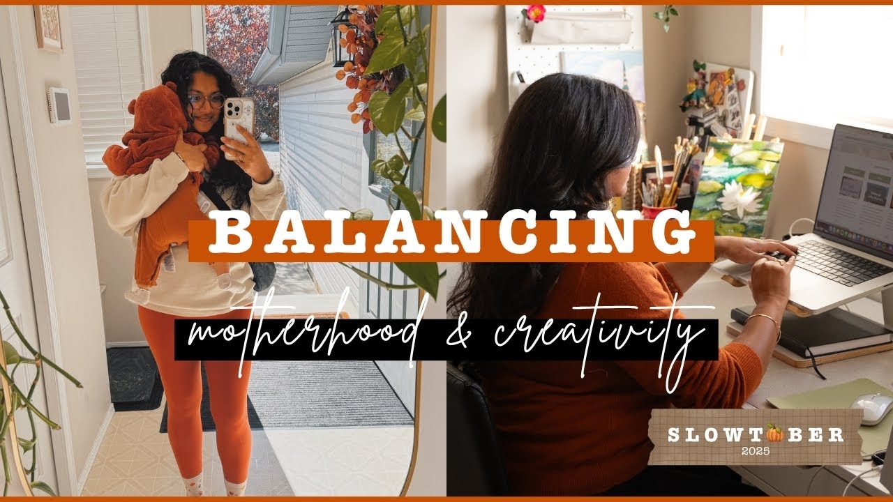 Balancing Motherhood & Creativity | A Realistic Slow Living Day in the Life as a New Mom