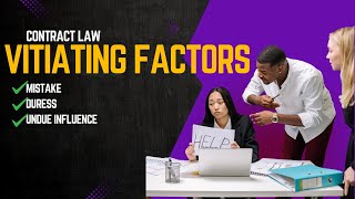 Vitiating Factors in a Contract - SQE1 Contract Law Revision