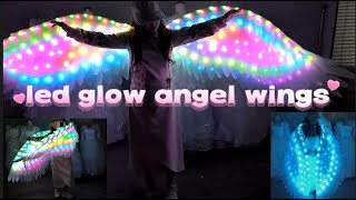 Amazing led glowing angel wings