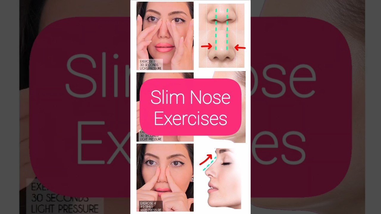 Slim Nose Exercises to De-puff & Lift 👌✅️⭐️