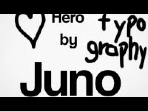 juno - hero typography