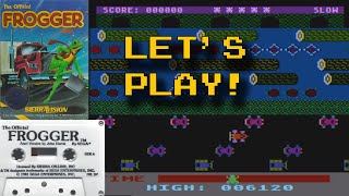 Frogger (Atari 8-bit, 1982 (Cassette Version)) - Let's Play!