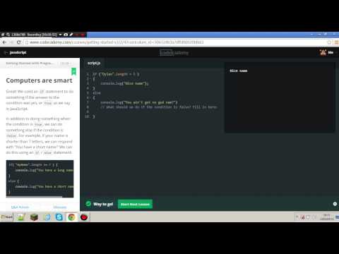 JavaScript CodeCademy Course 1