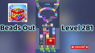 🎮 Beads Out Level 281 Walkthrough 🧩 | Tricky Bead Puzzle Solution | Mini Boss