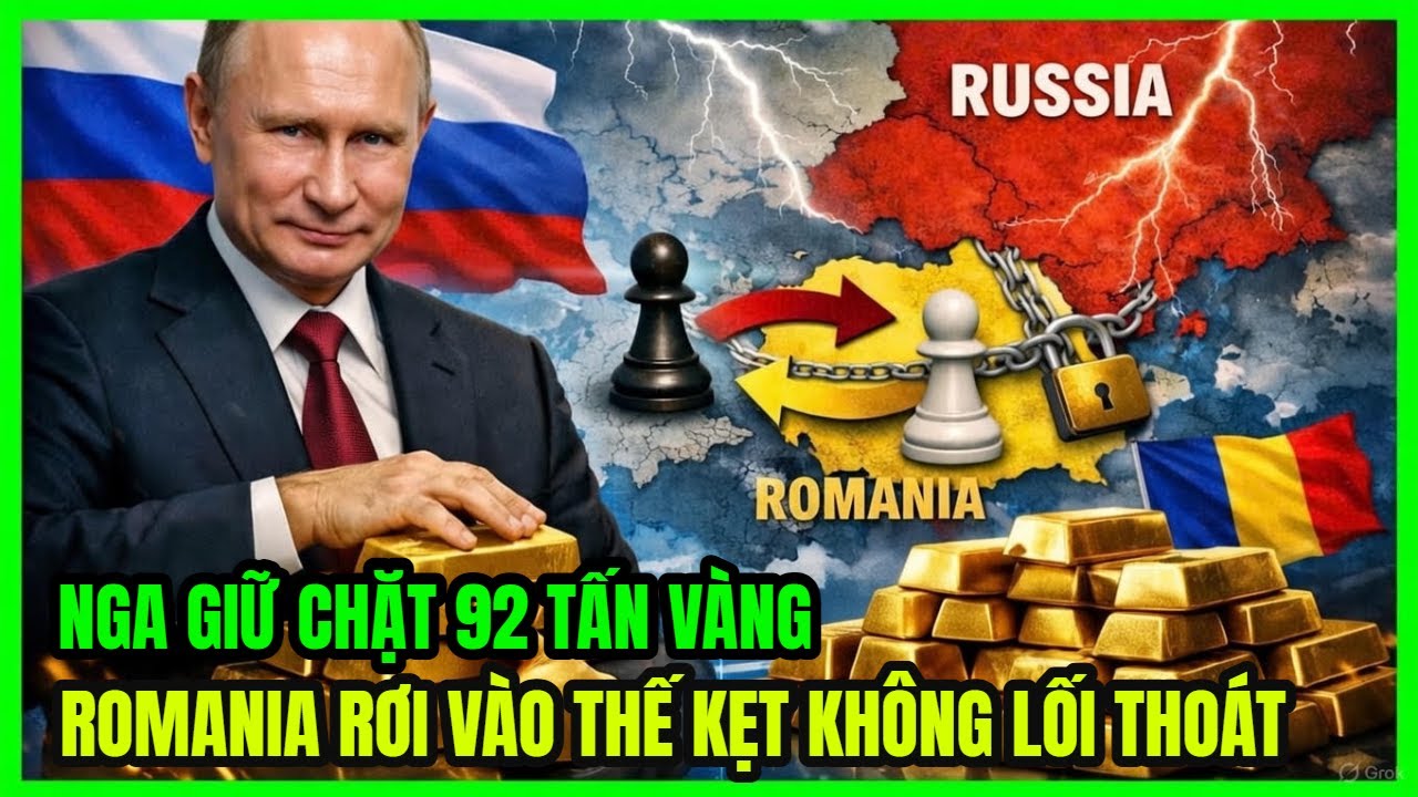 NGA GIỮ CHẶT 92 TẤN VÀNG: ROMANIA RƠI VÀO THẾ KẸT KHÔNG LỐI THOÁT