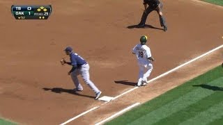 TB@OAK: Wright induces a double play in the first