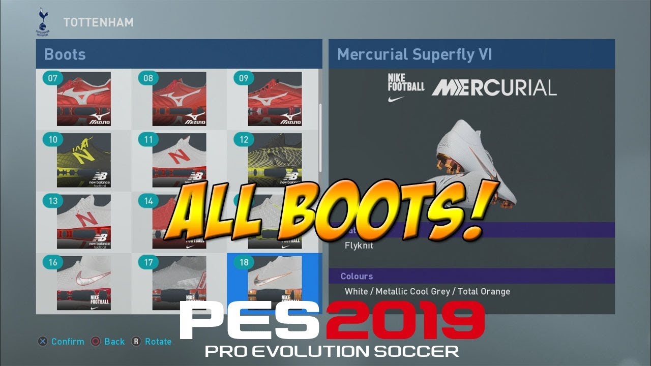 PES 2019 - All New Boots!