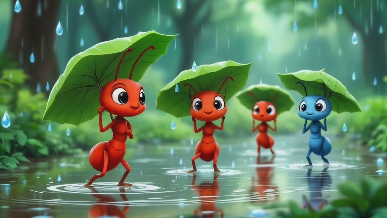 "THE ANTS MARCHING SONG" //NURSERY FUN RHYME // LEARN NUMBERS // COUNTING AND KIDS SONG mp4