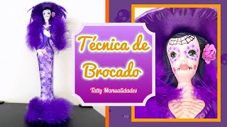 HOW TO PAINT A CATRINA USING THE BROCADE TECHNIQUE screenshot 4