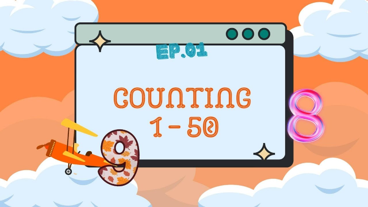 Let’s Count 1–50! Fun English Numbers for Kids (Part 1)