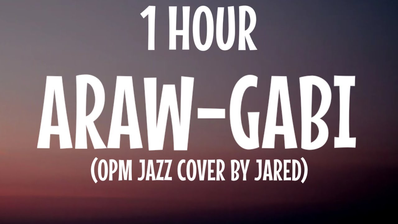 Araw-Gabi - Retrovivals(Lyrics/1HOUR)(OPM Jazz Cover by Jared)(Regine Velasquez)"Nalalasing sa tuwa"