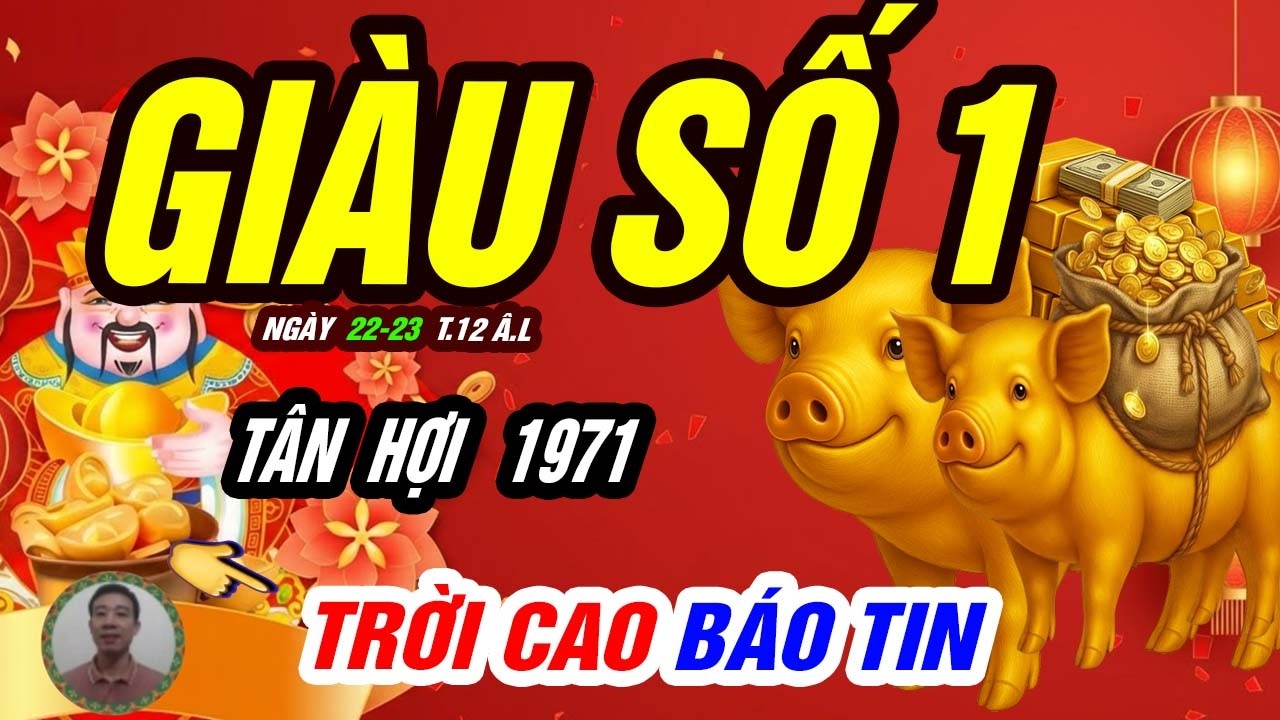 🐖 Tài Khí Tụ Hội! TÂN HỢI 1971 Gặp Thời Cực Giàu Trong 2 Ngày Định Mệnh