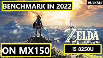 The legend of Zelda BoTW (CEMU) on MX150 (Vulkan)