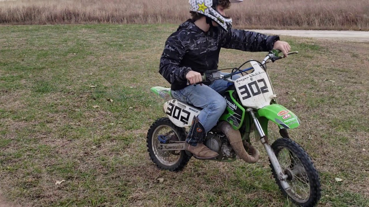 KX 65 wheelies YouTube
