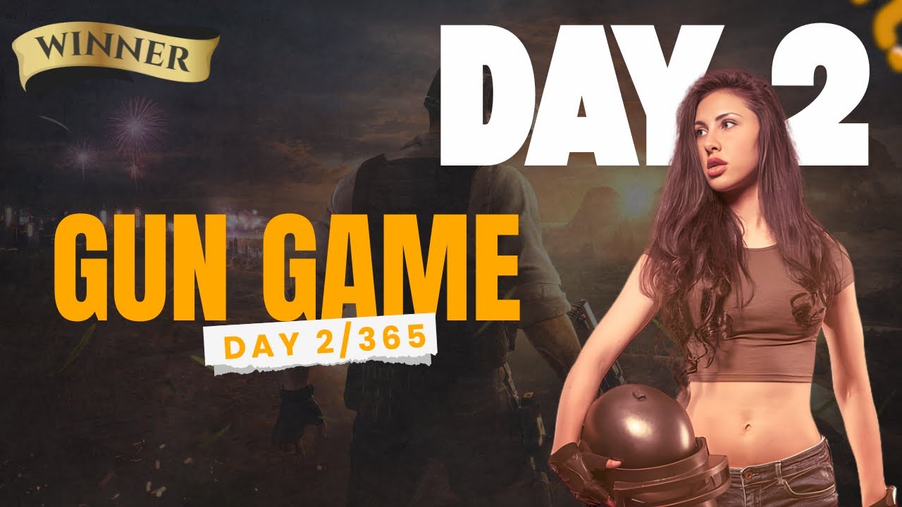 Day 2 | PUBG Mobile Gun Game WIN 🔥 | iPhone 15 Pro Max Gameplay | 365 Day Challenge