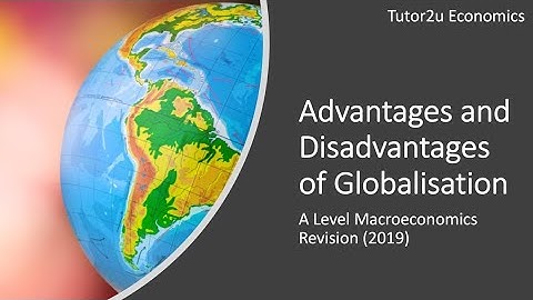 Globalisation: Advantages and Disadvantages of Globalisation I A Level and IB Economics