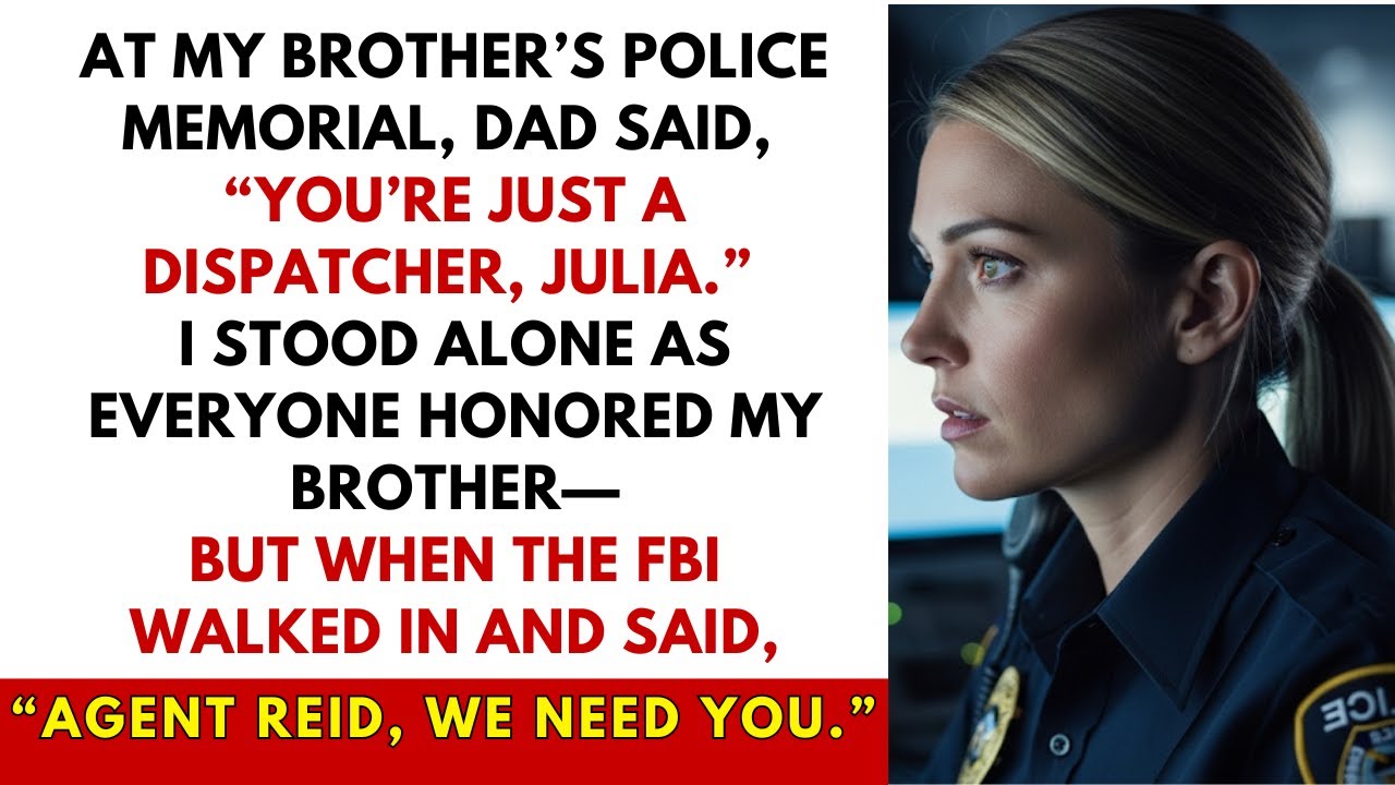 At My Brother’s Police Memorial, Dad Called Me “Just a Dispatcher”—Then the FBI Said “Agent Reid”