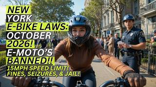 NEW YORK E-BIKE LAWS OCTOBER 2026: E-MOTO'S BANNED!! (FINES, SEIZURES, & JAIL TIME)