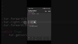 simple triangle using phython turtle