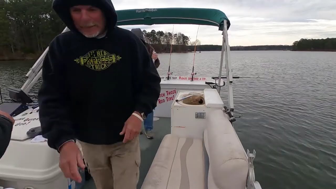 Jan 21/2023 Striper fishing lake Oconee