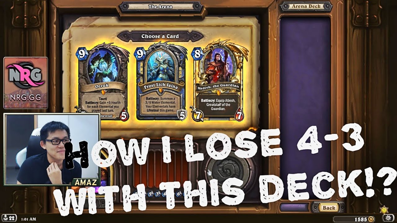 Hearthstone Arena - Frost Lich Jaina in Arena!